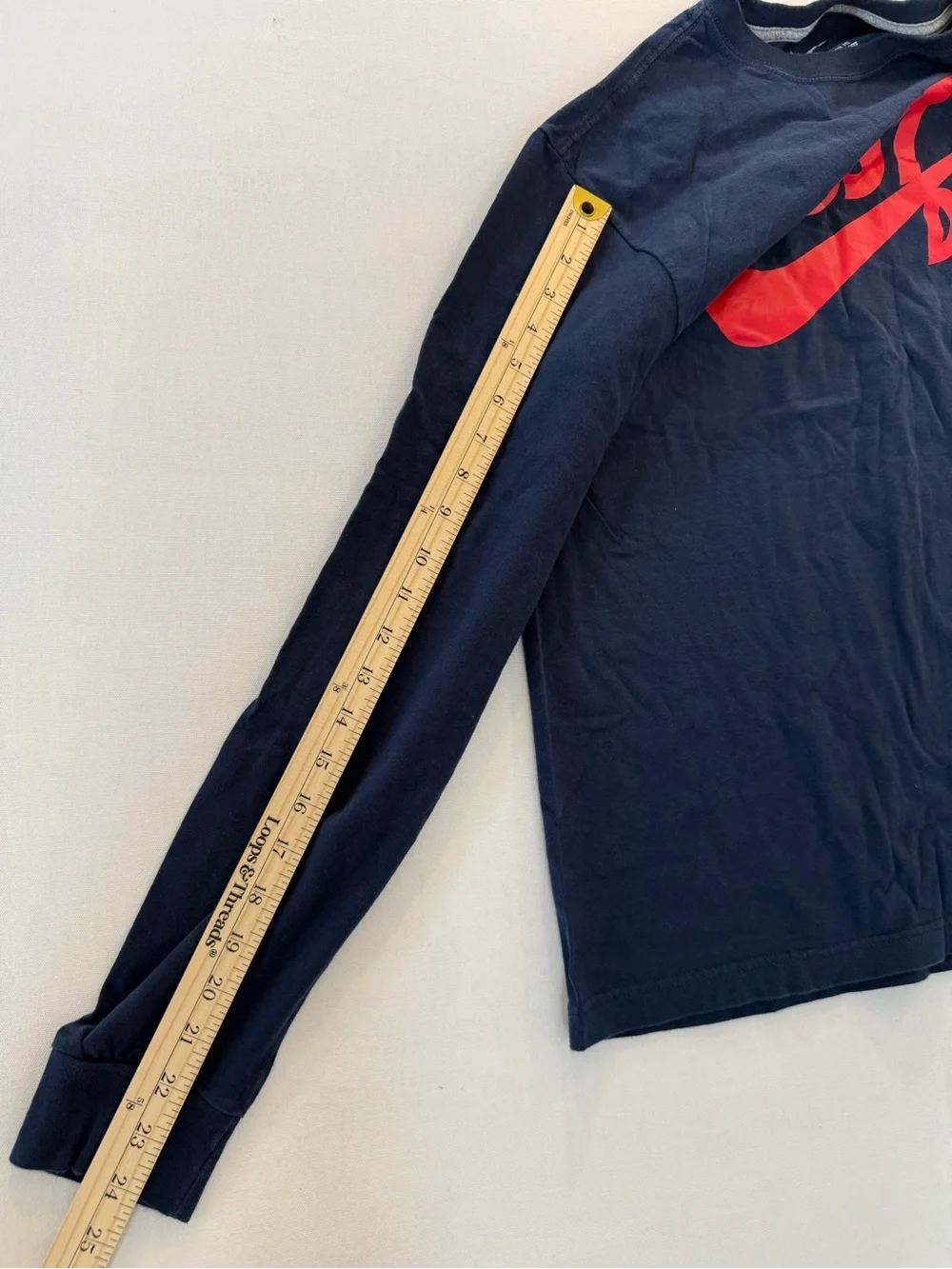 Vintage Nike Long Sleeve Crewneck with Red 'Just Do It' Logo on Navy